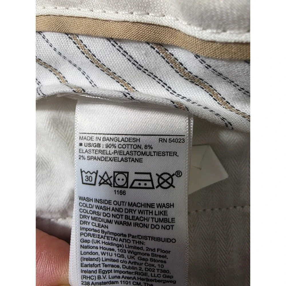 Banana Republic Mason Athletic Tapered Stretch Chino Pants Mens 36x34 Fits 36x33